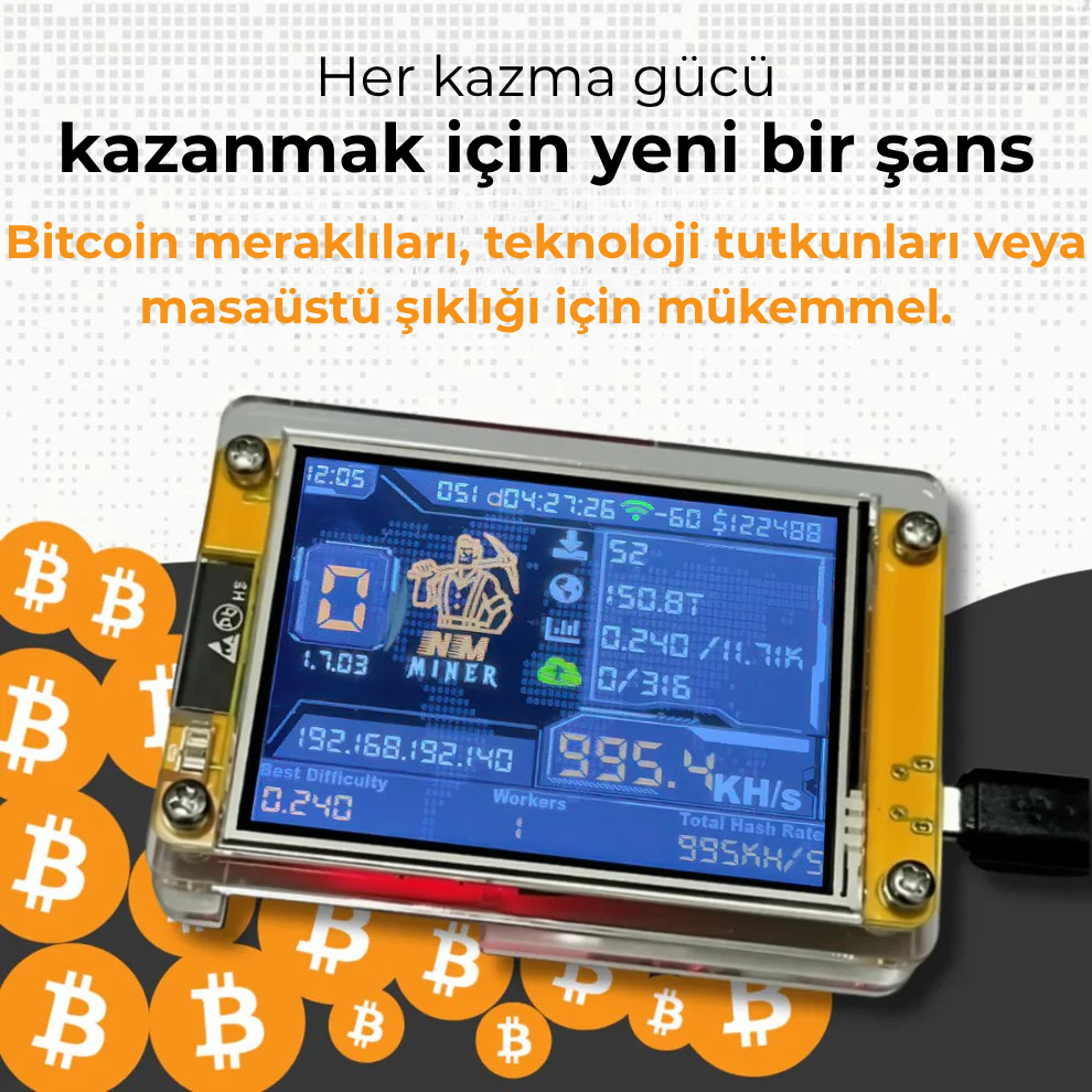 OneHitPro™ Mini Bitcoin Madenci